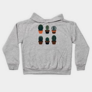 Cluster of Baby Cacti Kids Hoodie